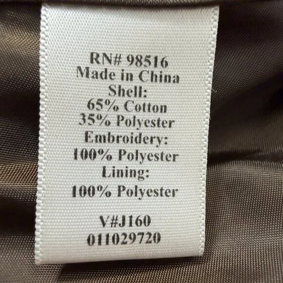 Coldwater Creek Women’s Brown Embroidered Paisley Jacket Blazer Boho Size 10 - Picture 10 of 11